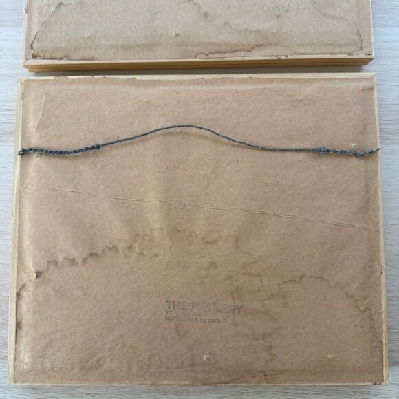 Vintage Asian-Inspired Bird & Floral Framed Art Prints Bamboo Style Frame - Picture 5 of 6